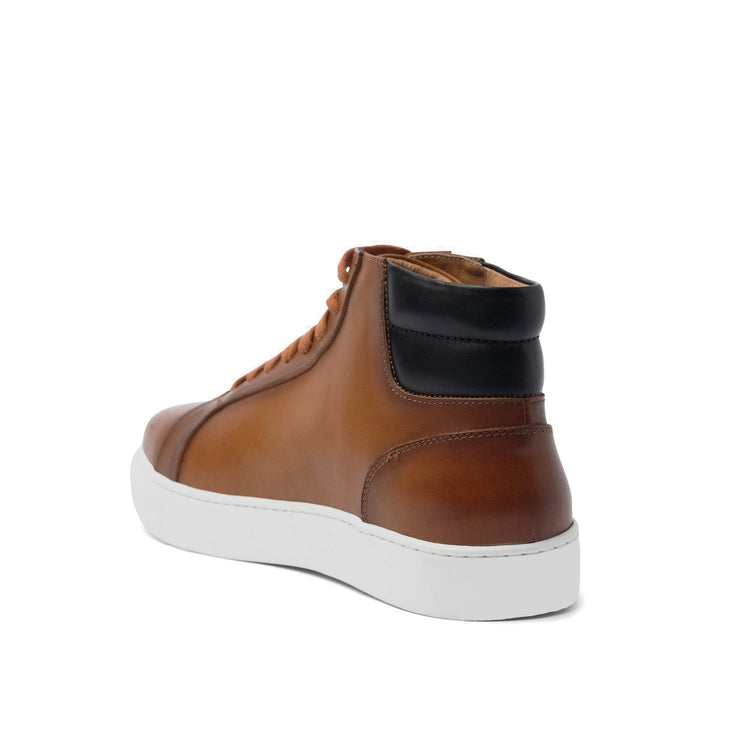 Tan Leather Angus Sneaker Boots