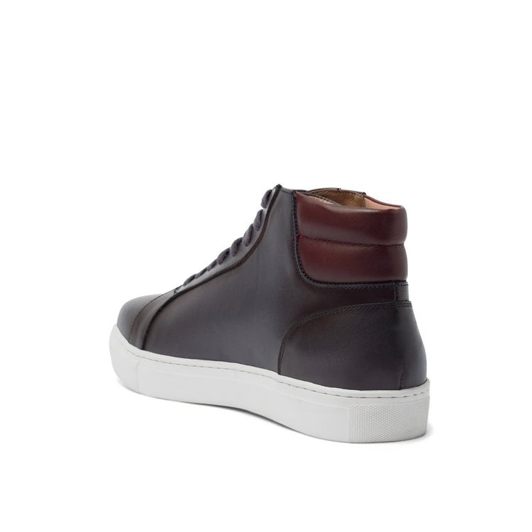 Brown Leather Angus Sneaker Boots