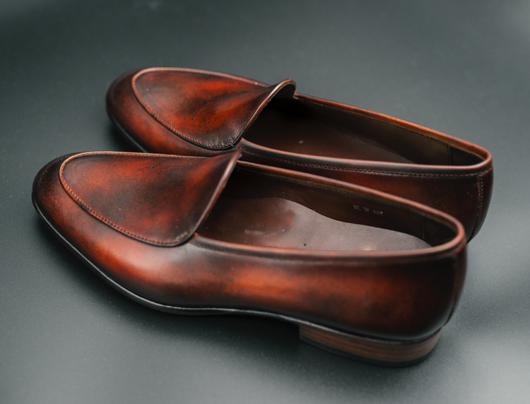 Brown Leather Rivireso Loafers