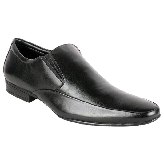 Formal Black Leather Slip-on Shoes
