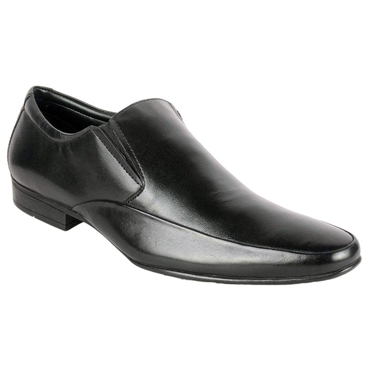 Formal Black Leather Slip-on Shoes