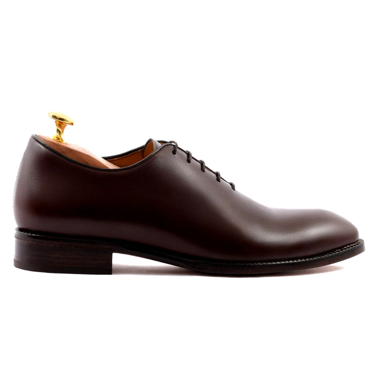 Height Increasing Brown Leather Drayton One Cut Oxfords