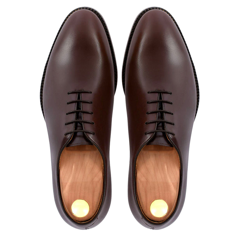 Brown Leather Drayton One Cut Oxfords - Formal Shoes