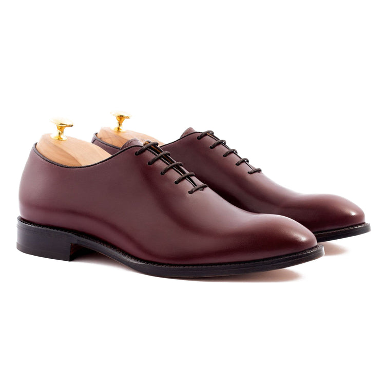 Cherry Brown Leather Drayton One Cut Oxfords - Formal Shoes