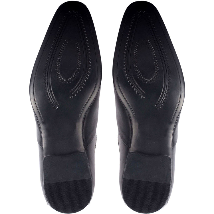 Formal Black Leather Slip-on Shoes