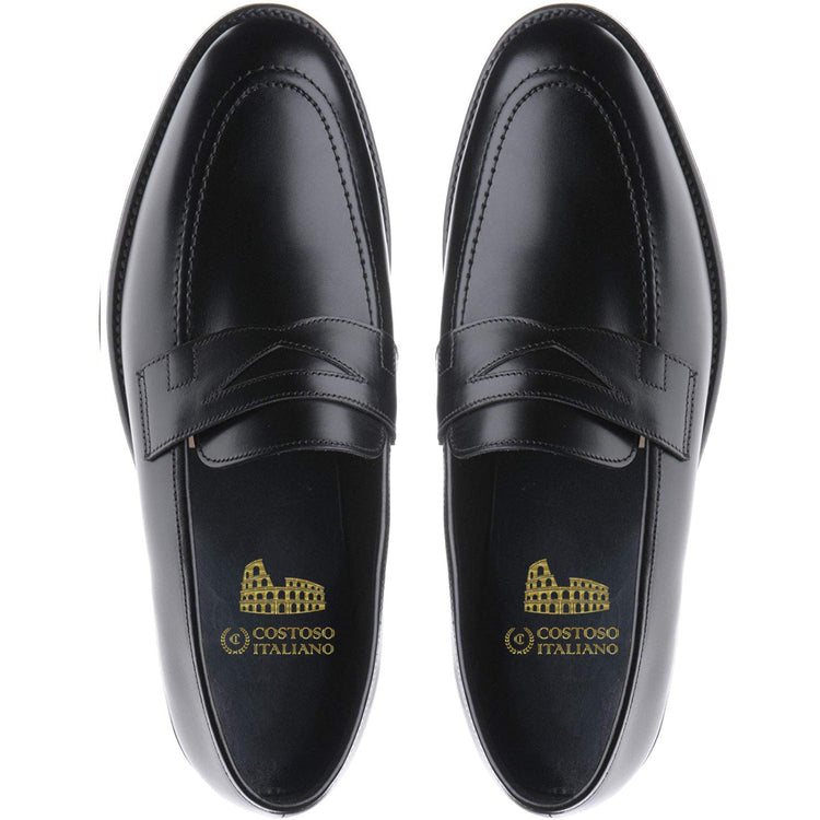 Black Leather Barbican Loafers