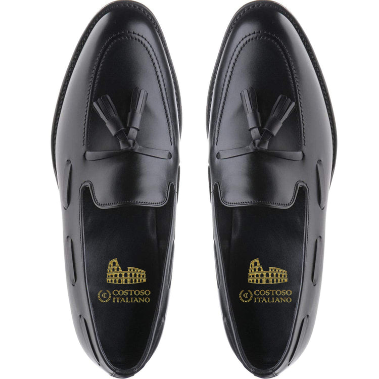 Black Leather Charlton Loafers