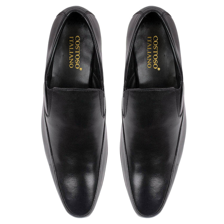 Formal Black Leather Slip-on Shoes