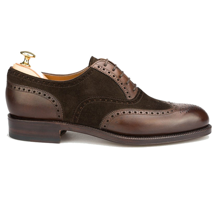 Brown Suede & Leather Romford Brogue Oxfords