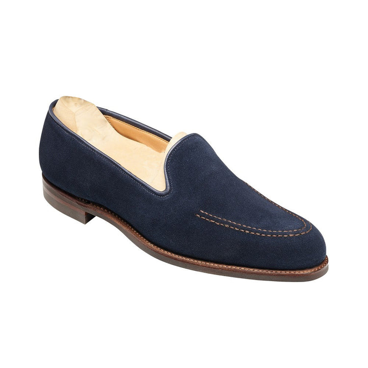 Height Increasing Navy Blue Suede Rotenburg Loafers