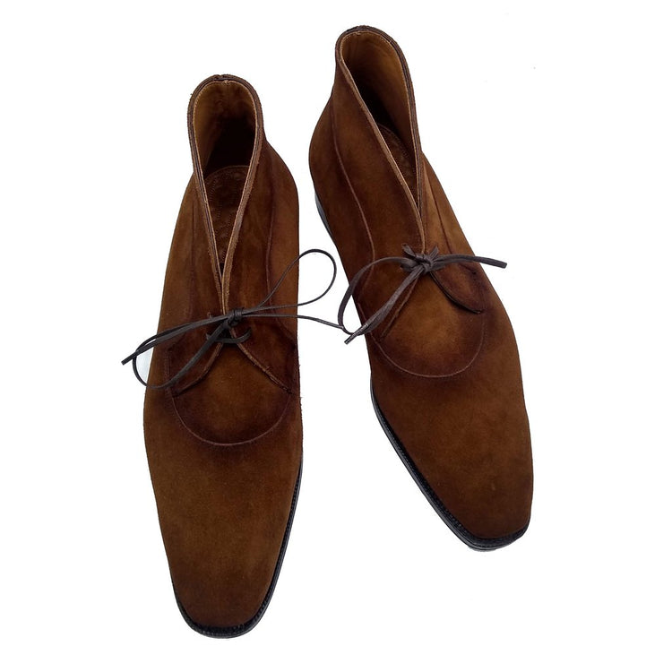 Flat Feet Shoes - Brown Suede Corowa Chelsea Boots with Arch Support