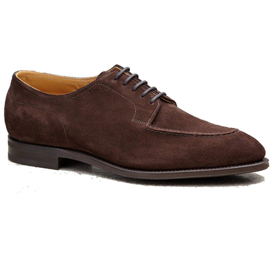Height Increasing Brown Suede Hamlet Derby Shoes