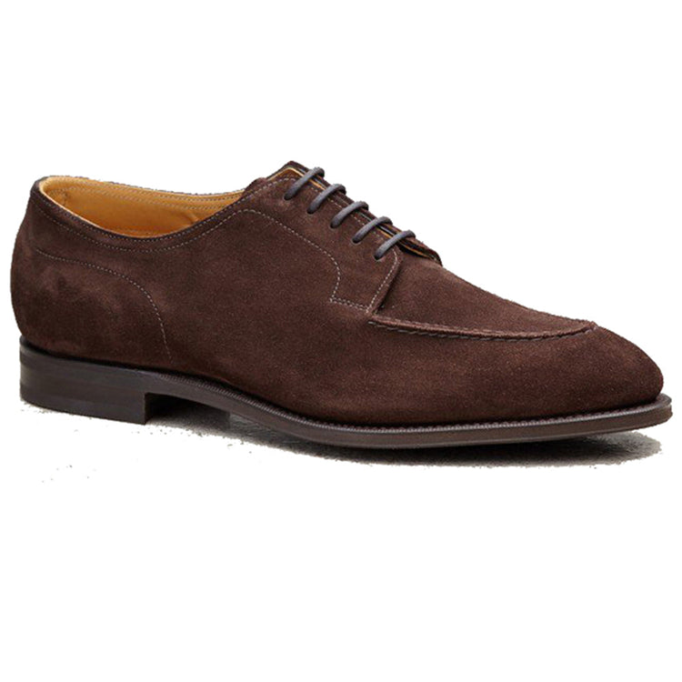 Height Increasing Brown Suede Hamlet Derby Shoes