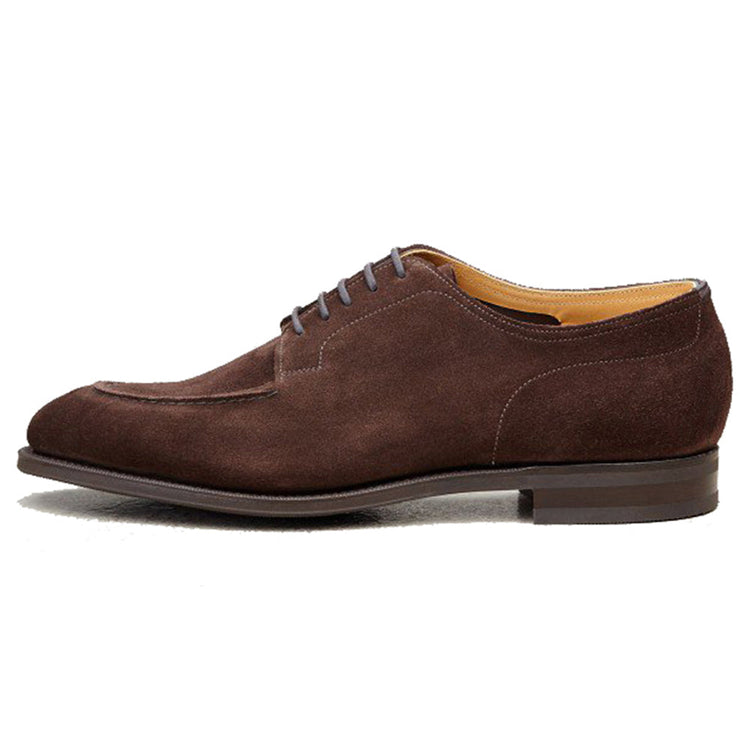 Height Increasing Brown Suede Hamlet Derby Shoes