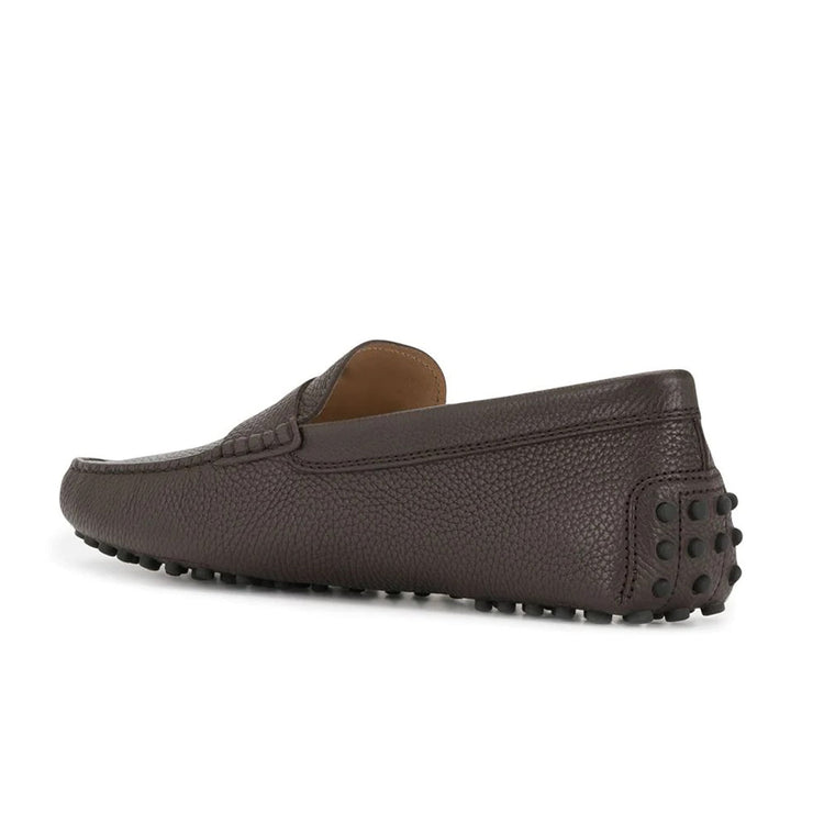 Brown Leather Burgos Driving Loafers