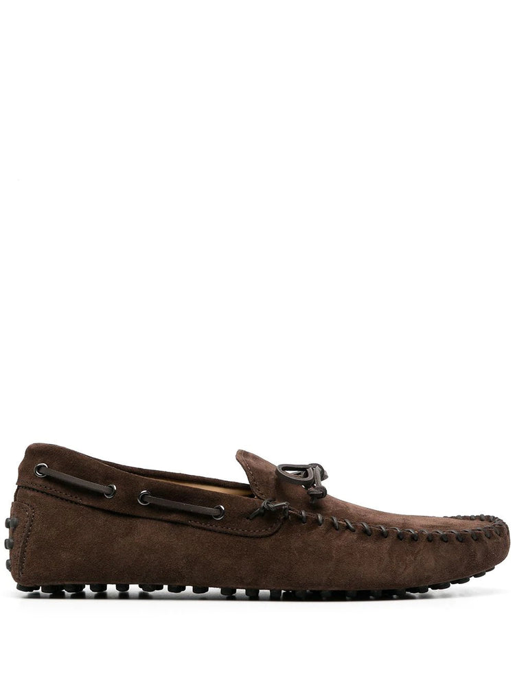 Brown Suede Alcalde Driving Loafers