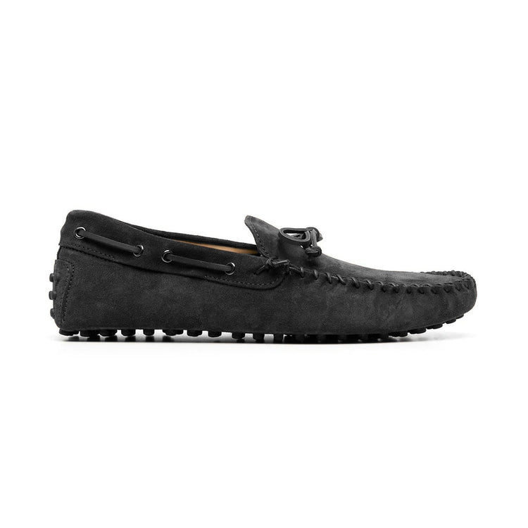 Black Suede Alcalde Driving Loafers