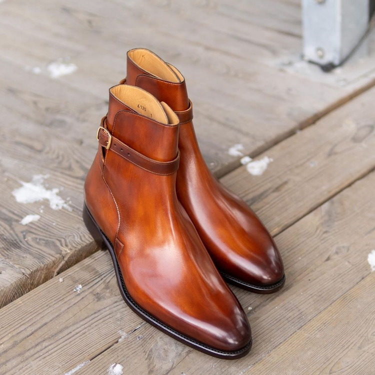 Tan Leather Alava Slip On Jodhpur Boots