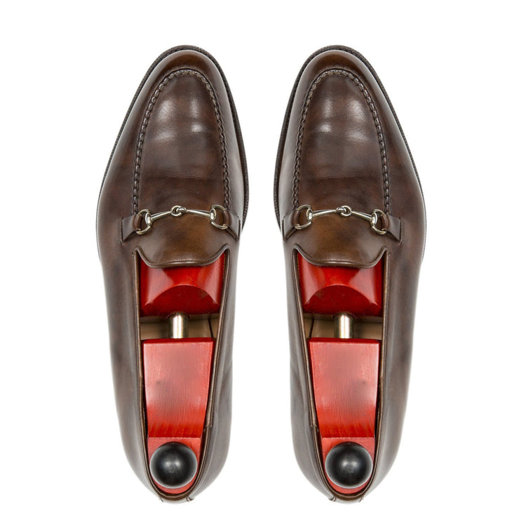 Brown Leather Palmela Horsebit Loafers