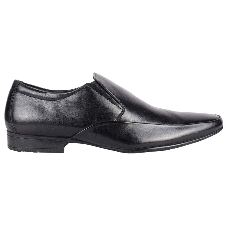 Formal Black Leather Slip-on Shoes