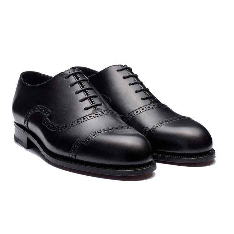 Black Leather Broxtowe Brogue Oxfords