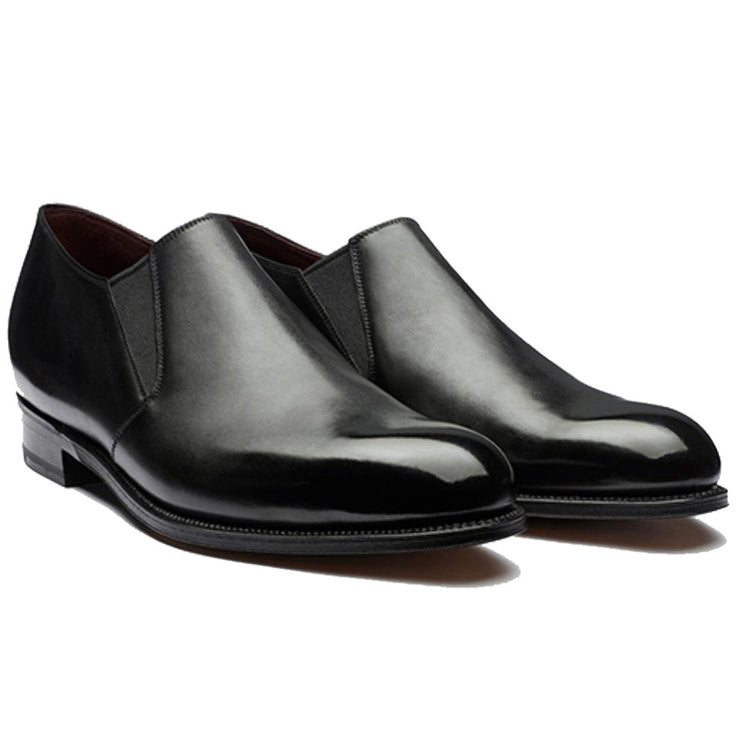 Height Increasing Black Leather Worthing Loafers
