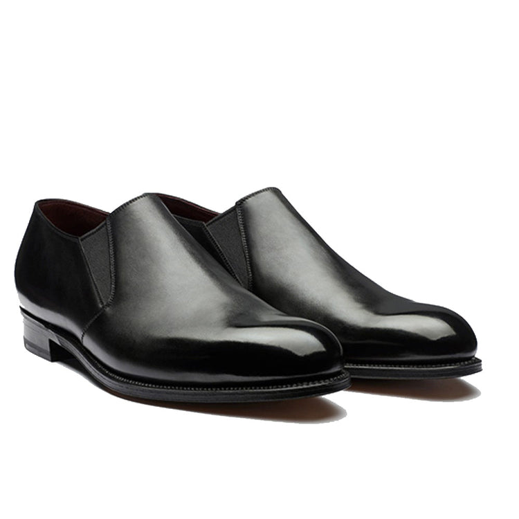 Black Leather Worthing Loafers - Formal Shoes