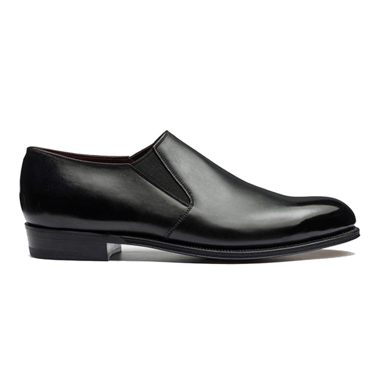 Height Increasing Black Leather Worthing Loafers - Formal Shoes