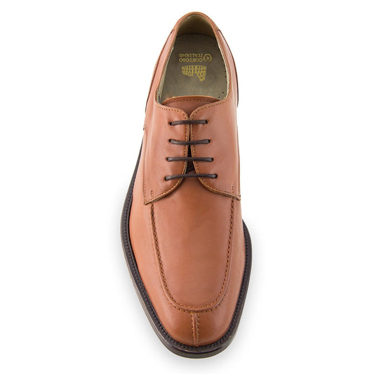 Height Increasing Tan Leather Wynyard Derby Shoes