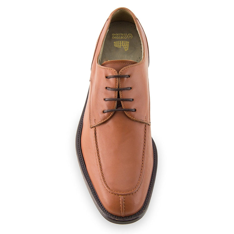 Height Increasing Tan Leather Wynyard Derby Shoes