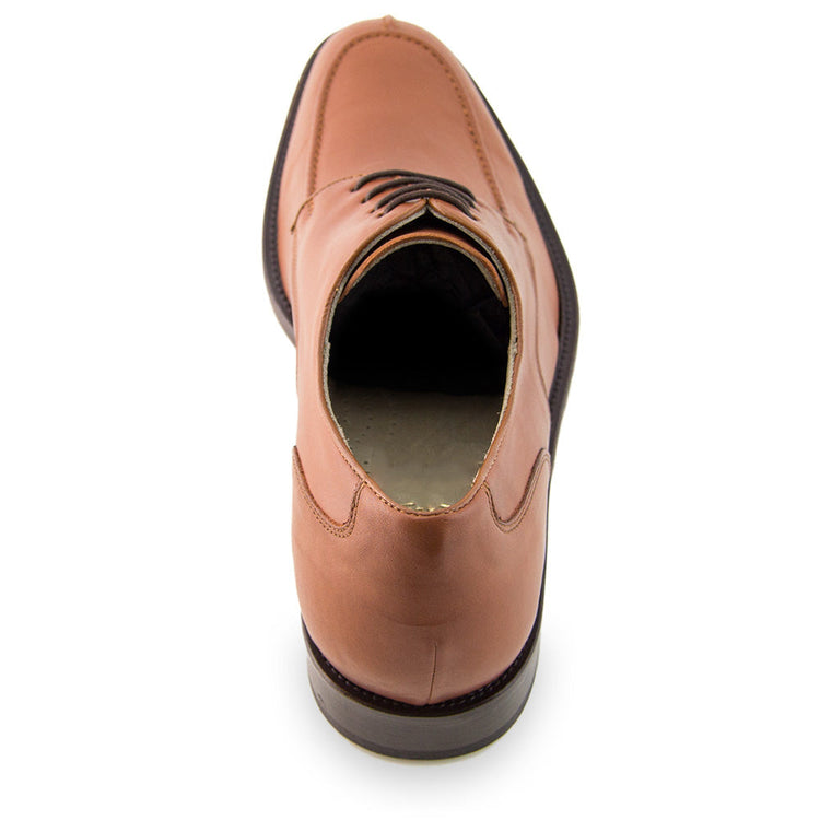 Height Increasing Tan Leather Wynyard Derby Shoes